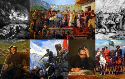 Азанбек Джанаев. Картины на исторические темы и портреты