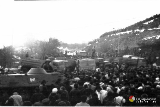 Уникальные фото начала 2 -го Геноцида Осетин снятые 26 лет назад 23 ноября 1989г