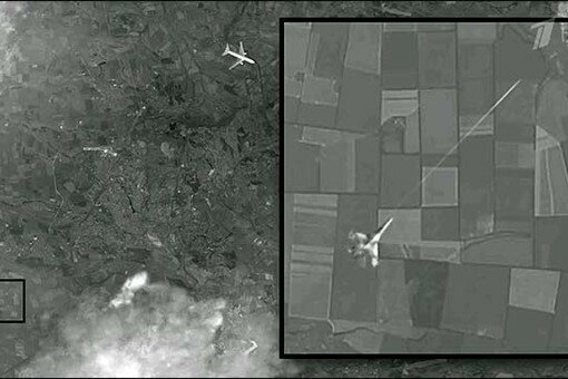 Первый канал показал снимок ракетной атаки на Boeing под Донецком