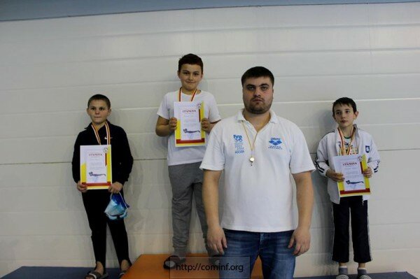 Победители турнира первенства Республики Южная Осетия по плаванию «Золотая рыбка»