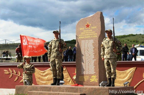 Открытие памятника участникам Великой Отечественной войны состоялось в Южной Осетии