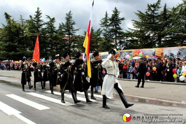Парад Победы прошел в Южной Осетии