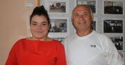 С мировой бронзой: в Цхинвале встречали армрестлершу Милену Догузову