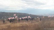 Акция грузинских националистов вновь прошла на границе Южной Осетии