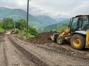 В Дзауском районе Южной Осетии ремонтируют дорогу в село Сохта
