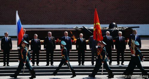 Анатолий Бибилов с десятью лидерами стран принял участие в торжествах на Красной площади
