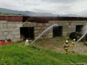 Пожарные МЧС Южной Осетии и российской военной базы провели совместные учения