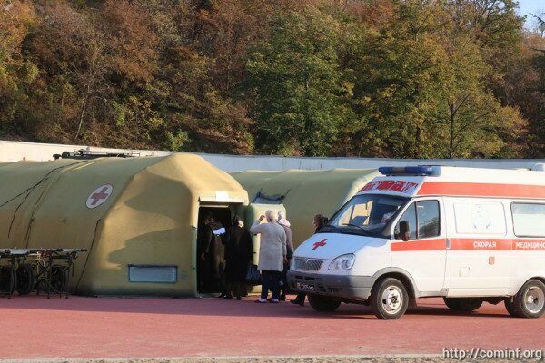 Российский военный госпиталь в Южной Осетии. Фото