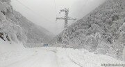 Несмотря на снегопад Транскам открыт для движения автотранспорта в обоих направлениях
