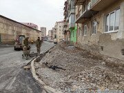 Подходит к концу реконструкция улицы Целинников в столице Южной Осетии